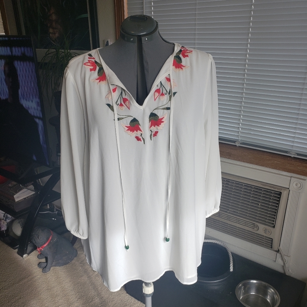 Very pretty embroidered blouse